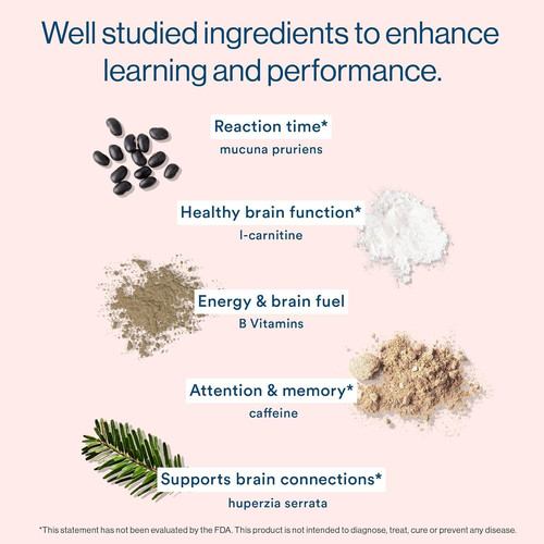 More Labs Liquid Focus, Nootropic Smart Drink with 3.4 Fl Oz (Pack of 12)