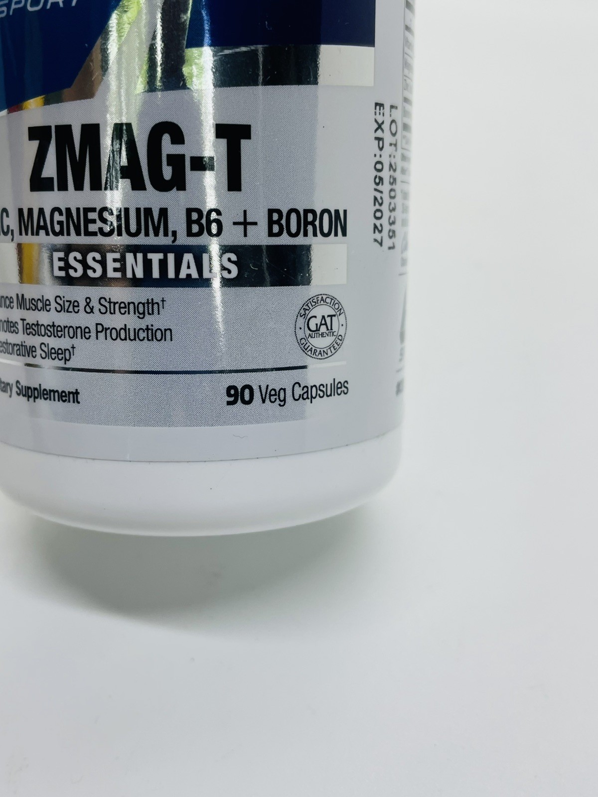 GAT Sport Essentials ZMAG-T Zinc, Magnesium, B6 + 90 Count (Pack of 1)