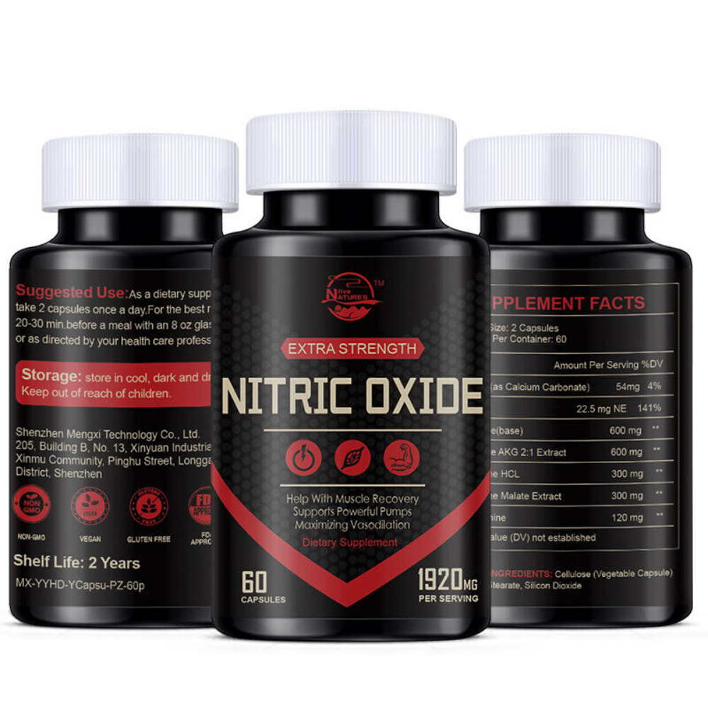 Nitric Oxide Booster Supplement, Extra Strength L Arginine & L Citrulline Muscle