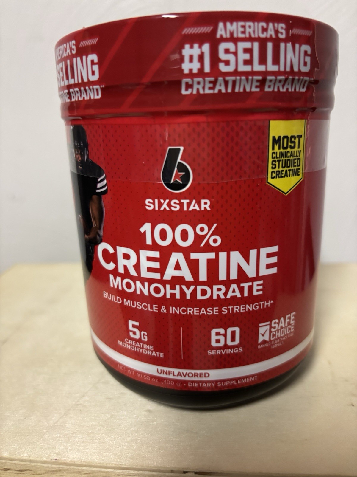 Six Star 100% Creatine Unflavored 60 Servings 300 g EXP 06/2027 Sealed