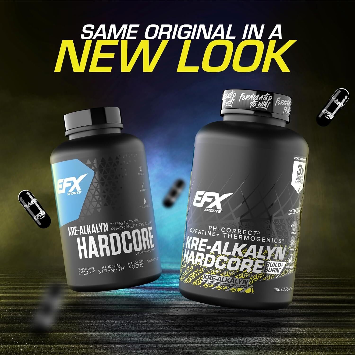 EFX KRE ALKALYN HARDCORE Creatine Energy Fat Loss Caffeine VALUE SIZE 180 Caps