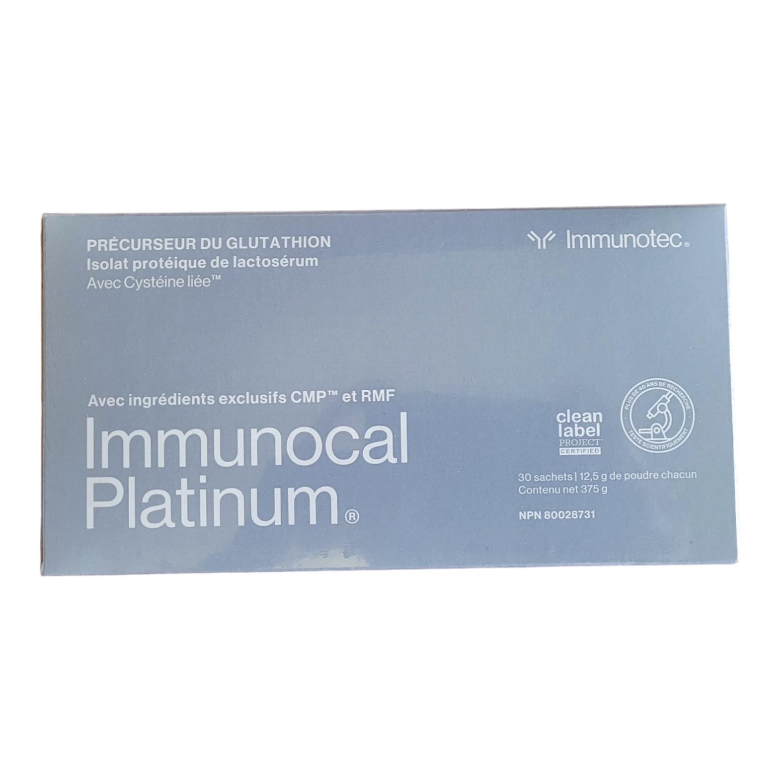 Immunotec Immunocal Platinum Glutathione Precursor (2 Packs) – Exp: 9/2028