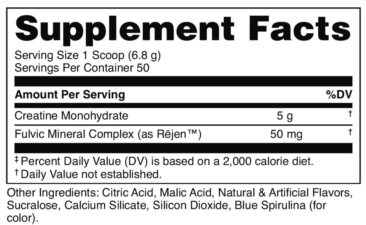 Blue Rasberry Creatine for Women and Men – Easy to Mix Vegetarian – Flavored …