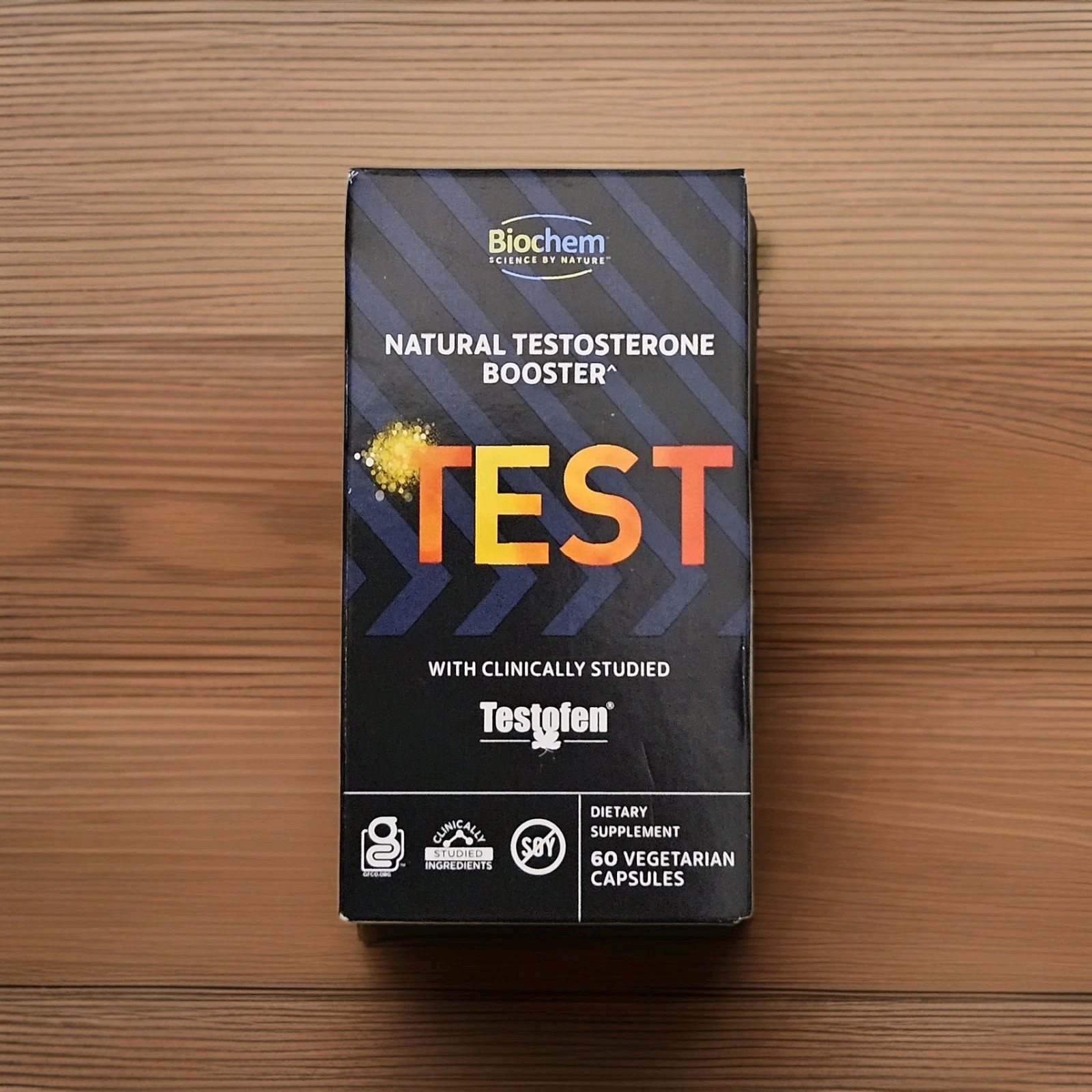 TEST 🟠 Natural Testosterone Booster | 60 Vegetarian Capsules | Exp 12/2026