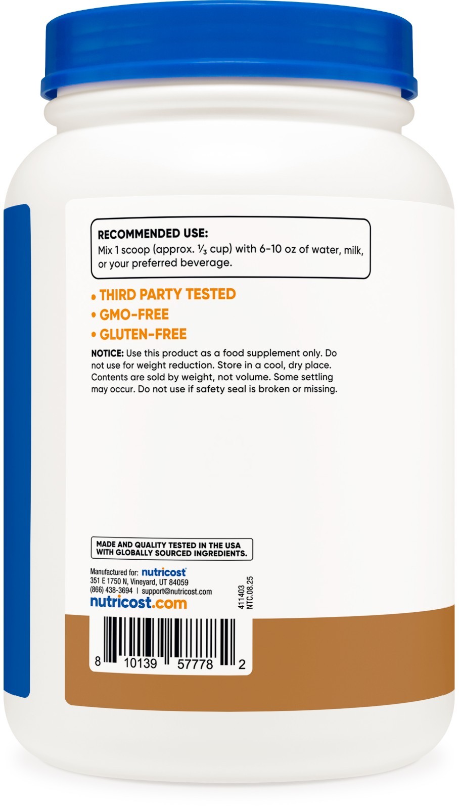 Nutricost Whey Protein Concentrate Powder (S’mores) 2LBS – 25g of Protein