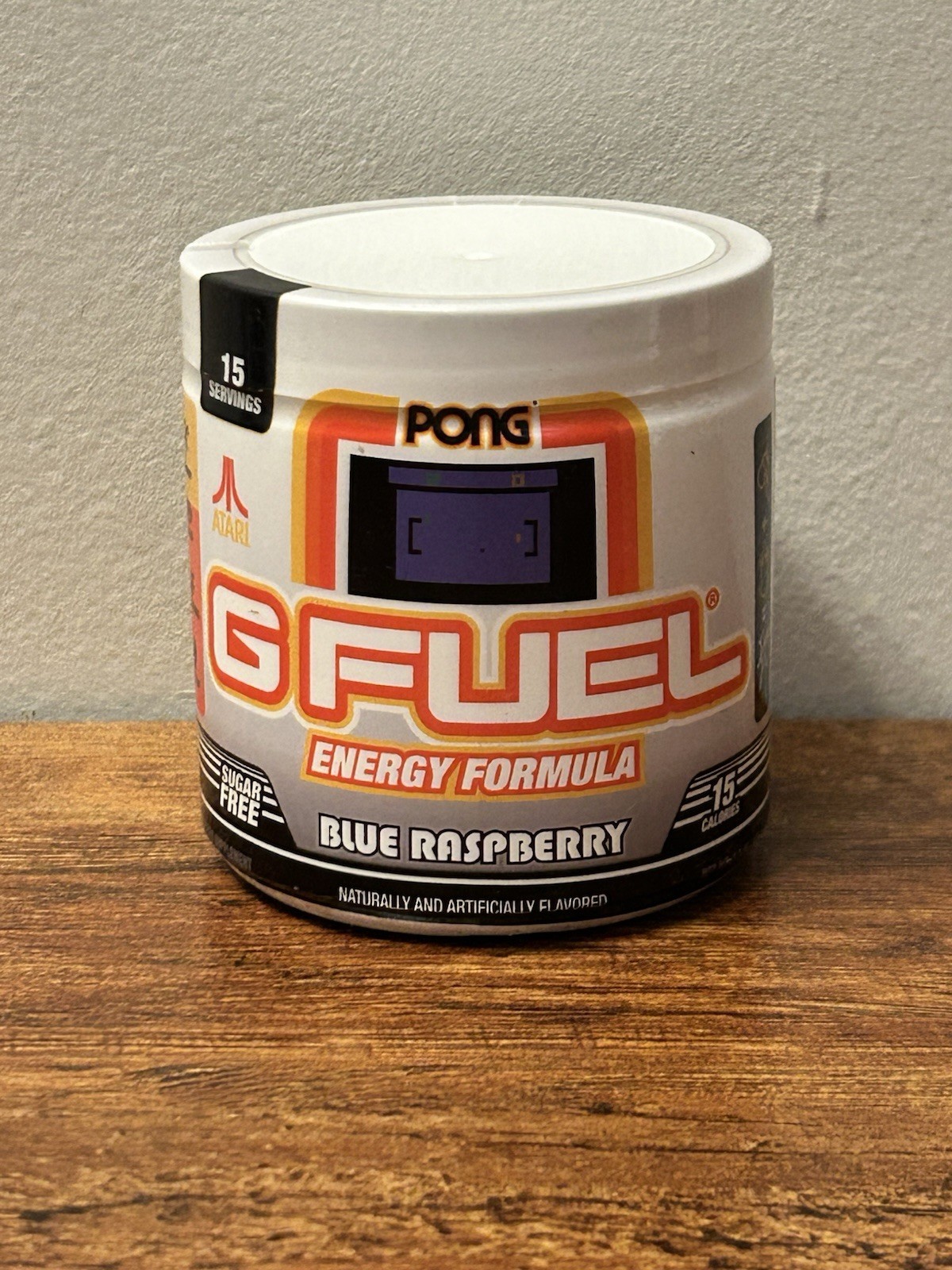 G FUEL Atari Pong Blue Raspberry Energy Formula 15 Servings EXP 05/2028 – SEALED