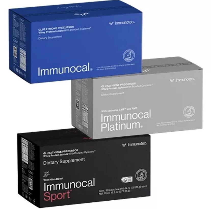 Combo Pack 3 Box IMMUNOCAL SPORT, Platinum & Classic Blue EXP: 09/2027 SALE!