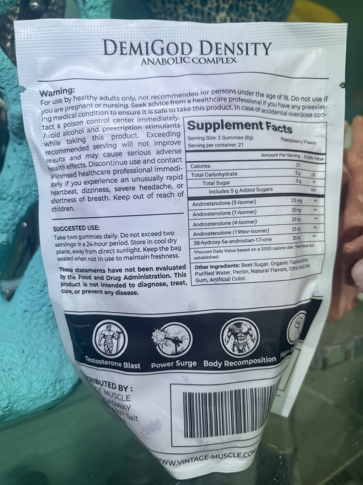 Demi God Density R,1,4,5 & DHEA 2 Step Pre Cursors Gummies By Vintage Muscle💪🍬