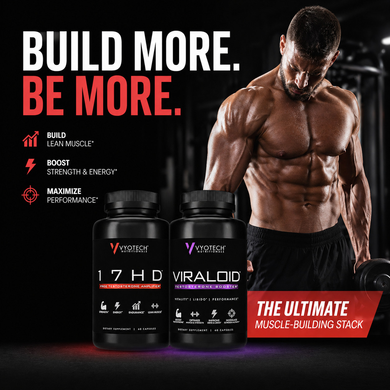 Muscle Building Stack Vyotech 17HD and Viraloid