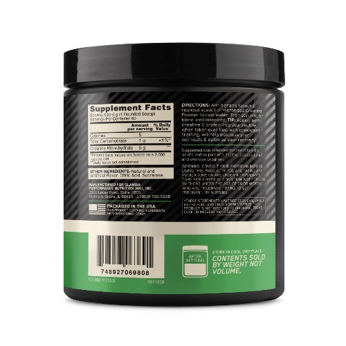 Optimum Nutrition Creatine Monohydrate Powder Blueberry Lemonade 60Servings 413g
