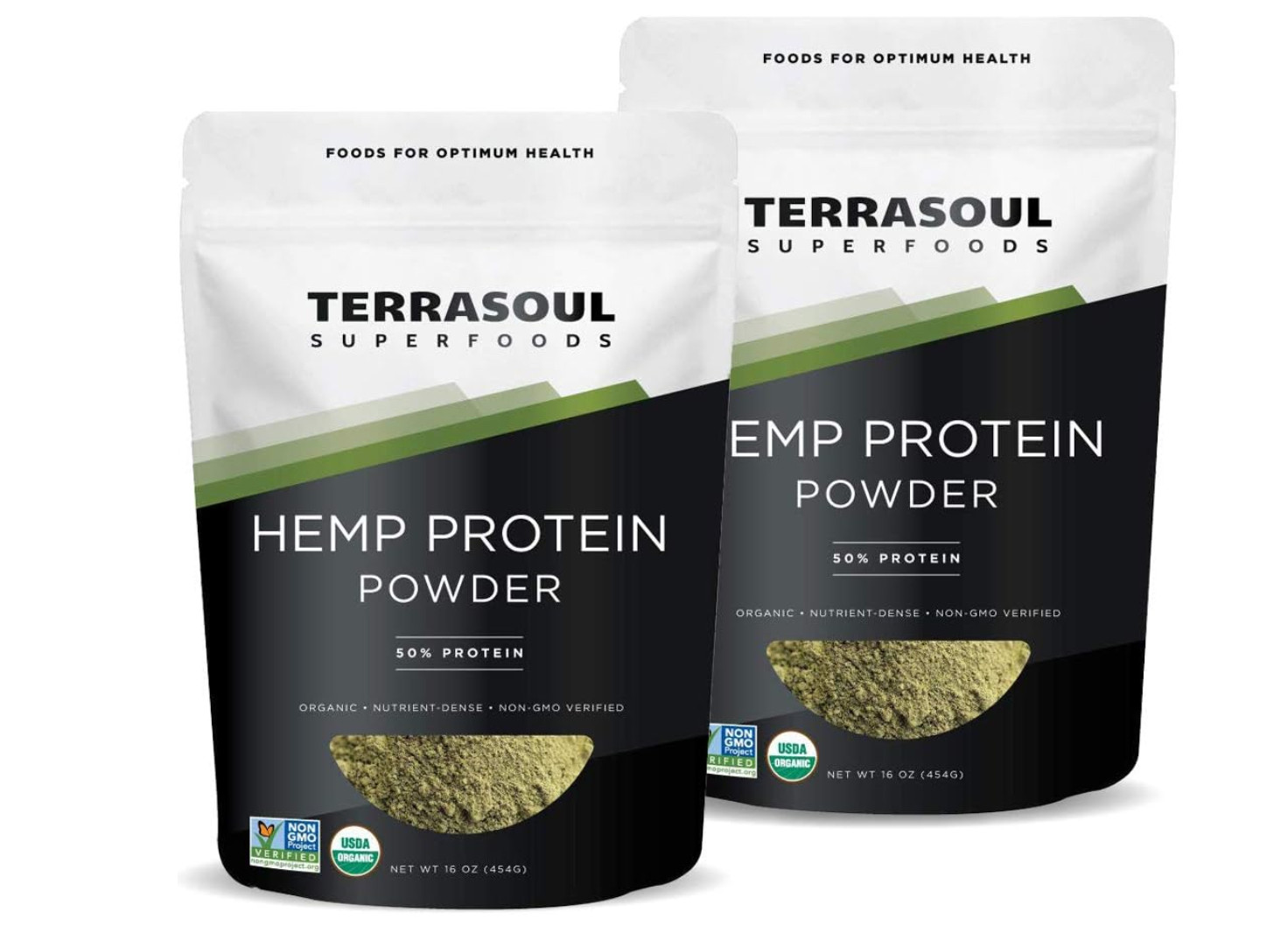 Terrasoul Superfoods Organic Hemp Protein Powder (50% Protein), 2 Pounds