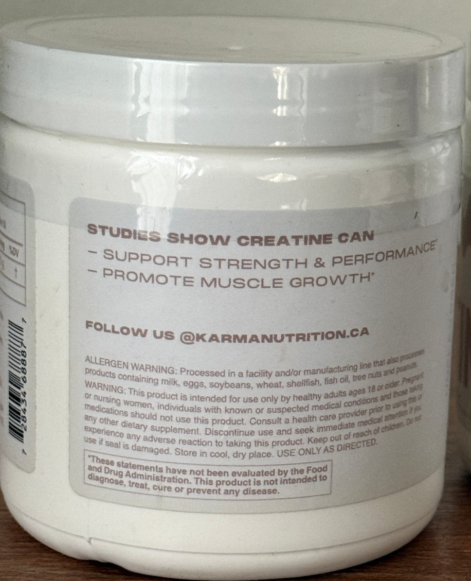 Karma Creatine Monohydrate Powder Supports Brain & Muscle Growth – 300gr 11/26