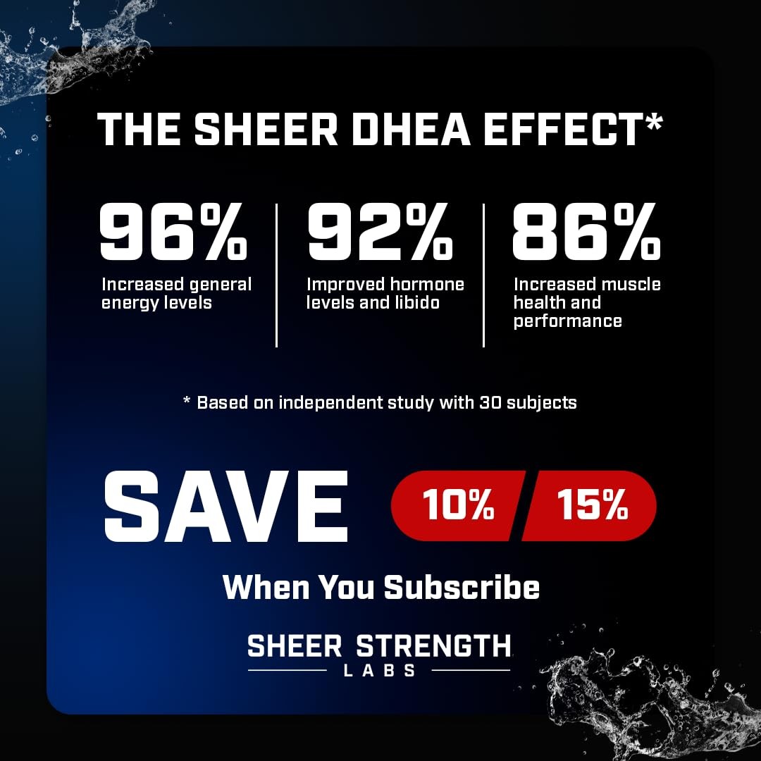DHEA Supplement for Men 100mg – Pure 60 Count (Pack of 1)