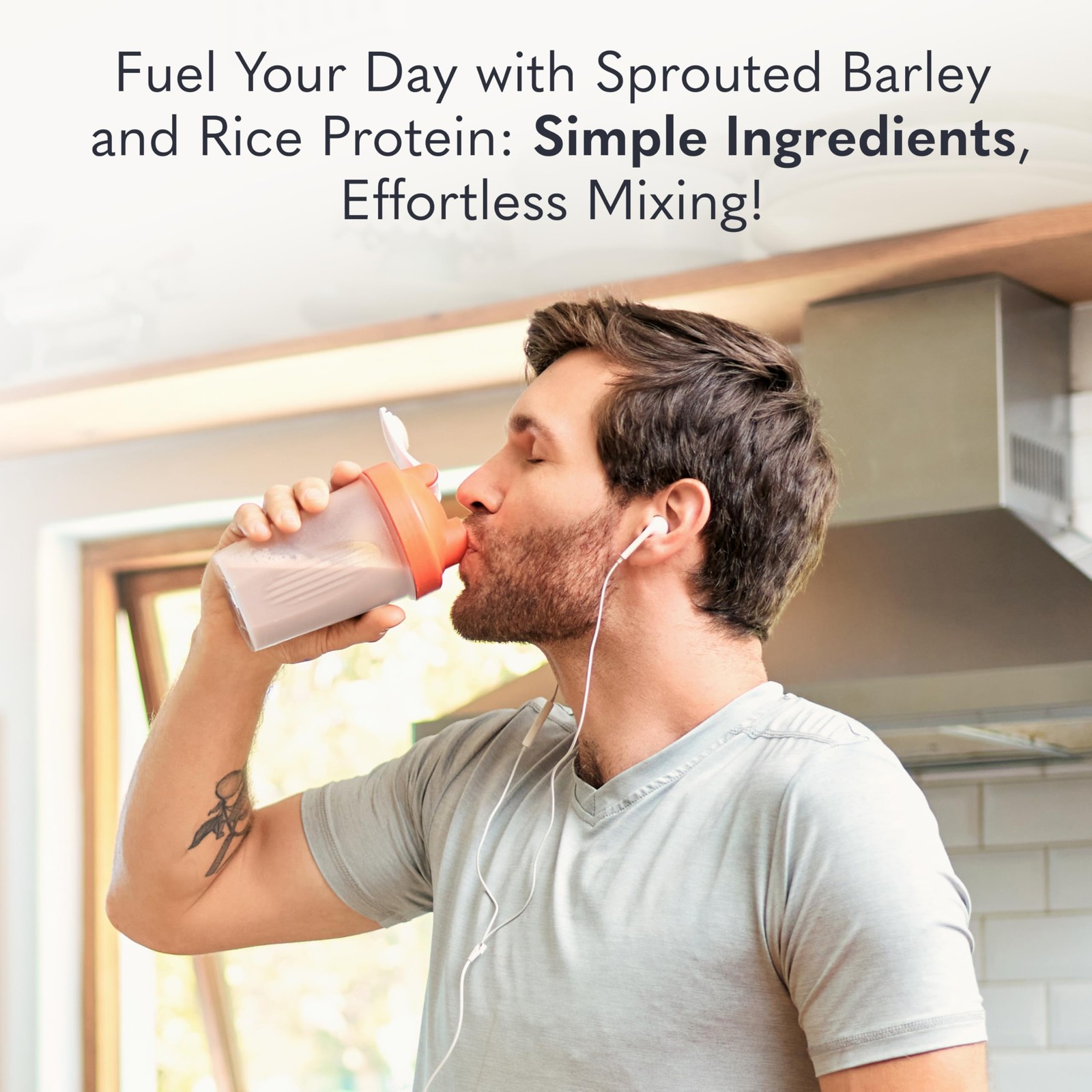 Garden Of Life Plant-Based Sprouted Barley Protein Vanilla Caramel 21G Protein