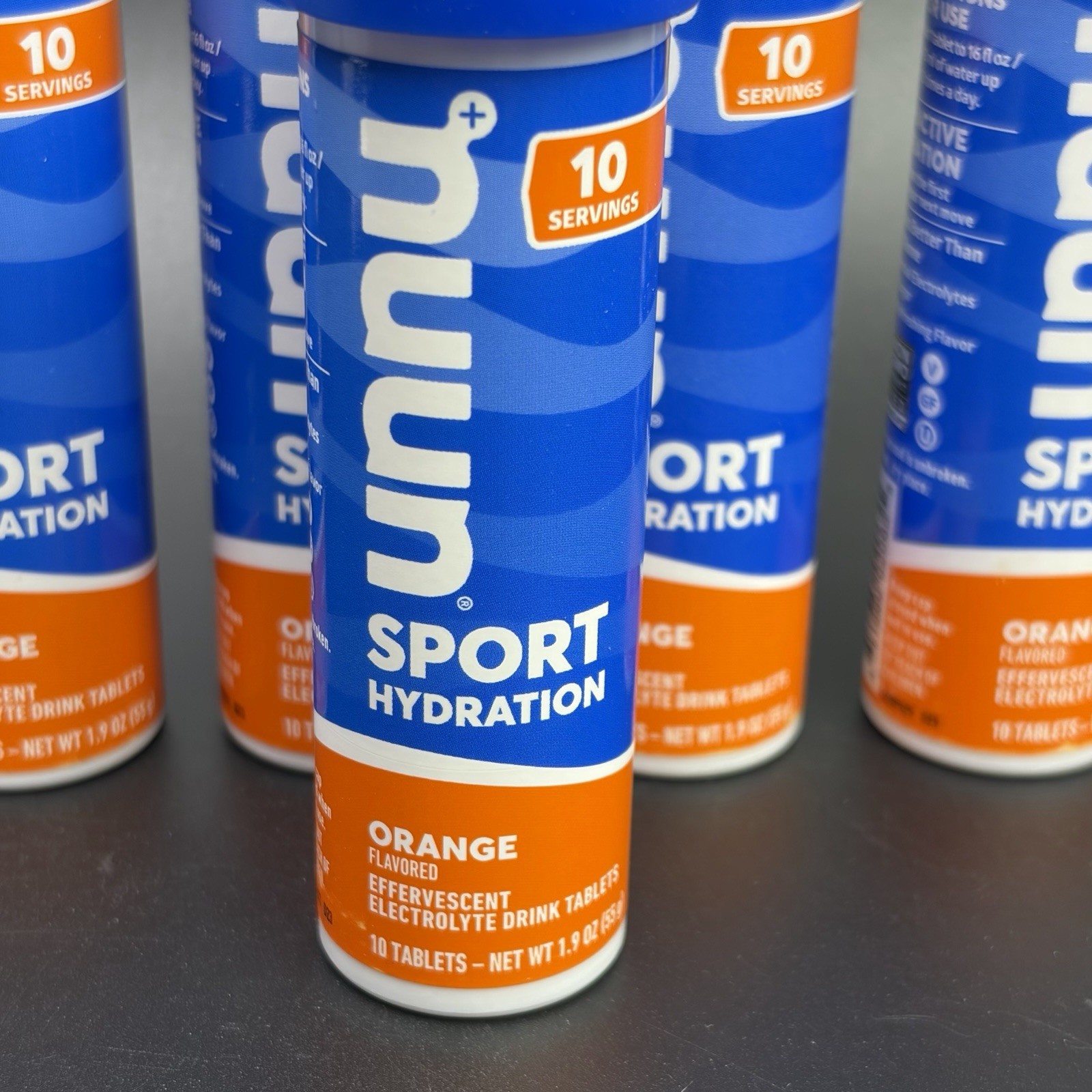 Nuun Sport Electrolyte Tablets Orange – 80 Count Pack (8 Tubes) EXP 8/26