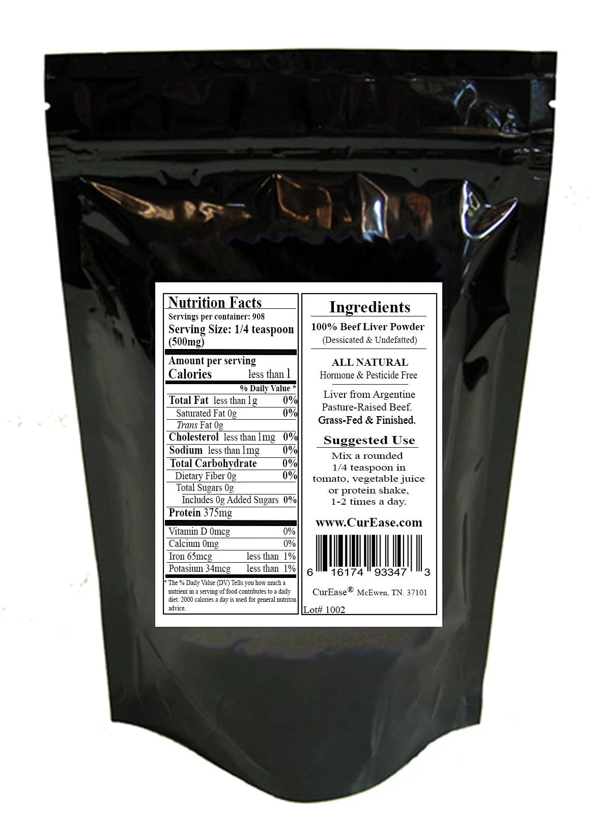CurEase Argentine Grass Feed Beef Liver Powder Undefatted Desiccated dried Pe…