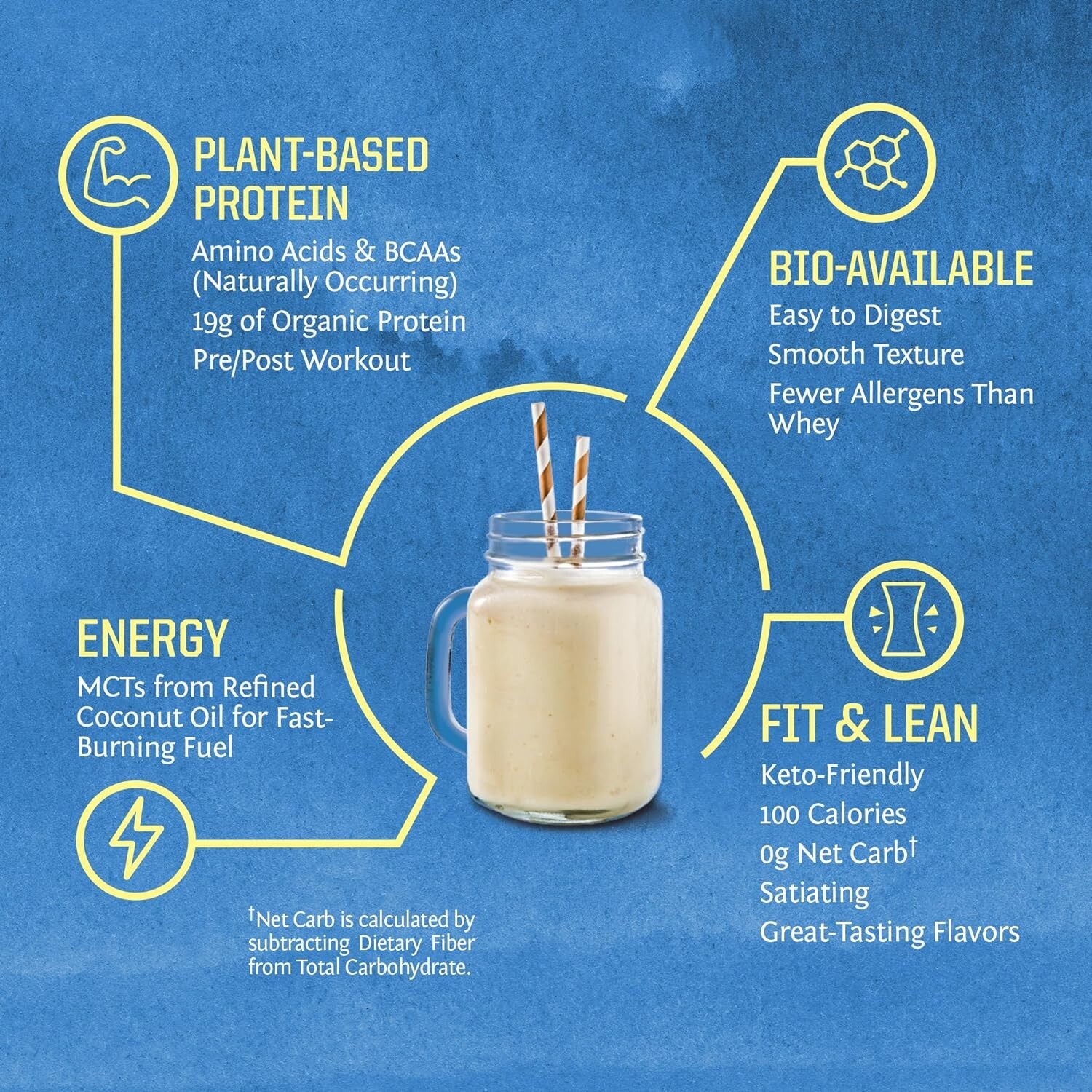 Sunwarrior Warrior Blend Organic Vegan Protein Powder BCAA Unflavored 1.65 lbs