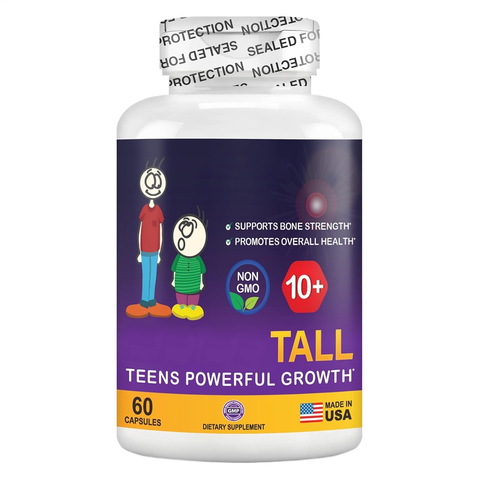 Tall Height – 10+ Development Teens Supplemental For Kids 10+ & Nutritional