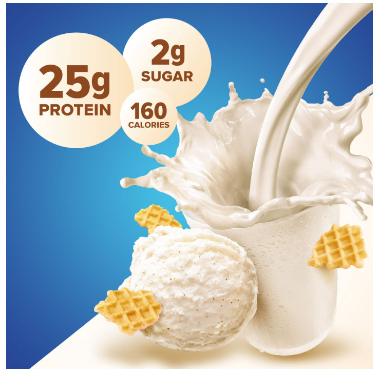 Pure Protein 100% Whey Protein Powder, Vanilla Cream, 25g Protein, 1.75 lbs