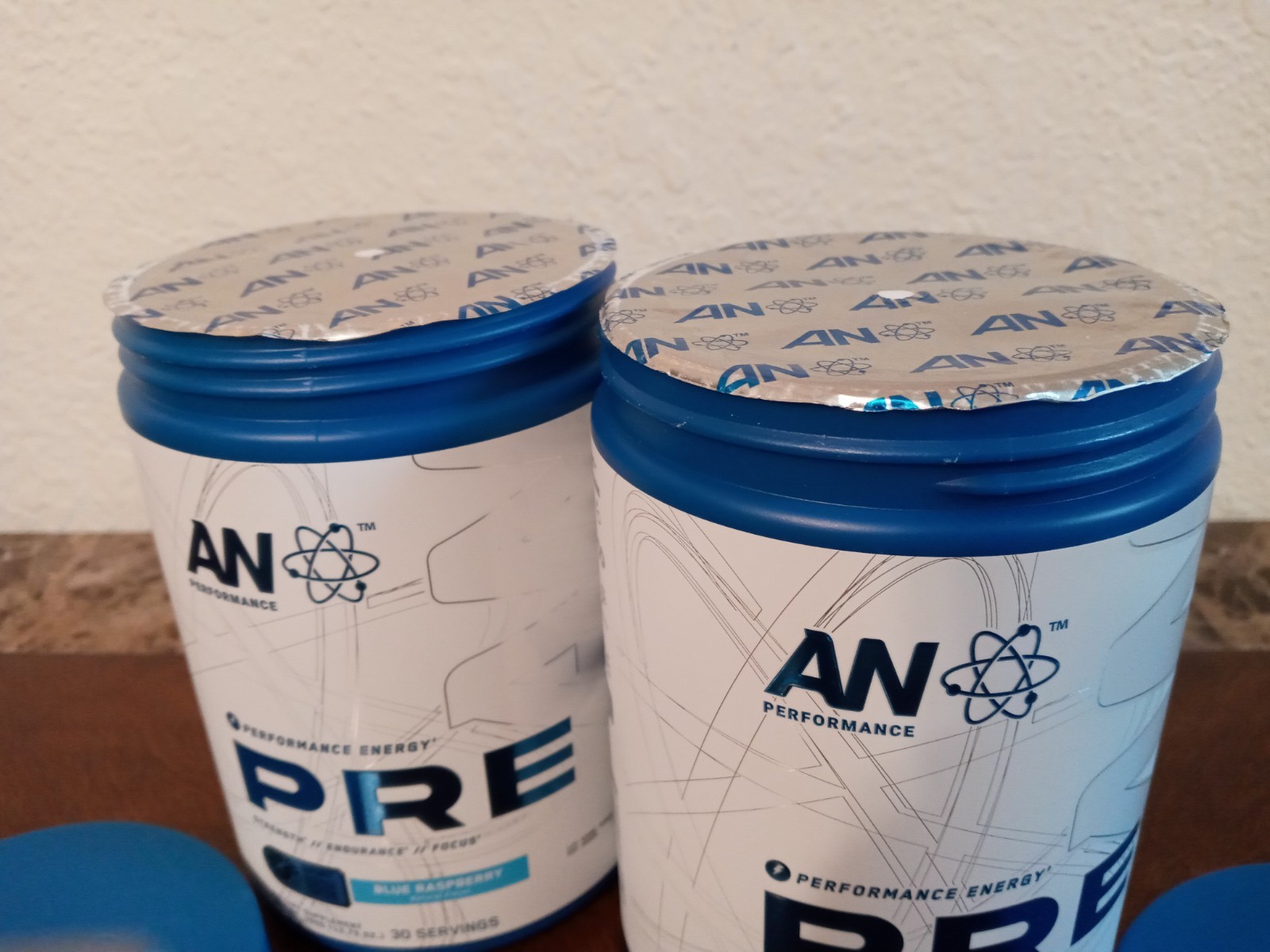 AN Performance Pre Workout Energy Drink/Blue Raspberry X2- 60 Servings/SEALED!