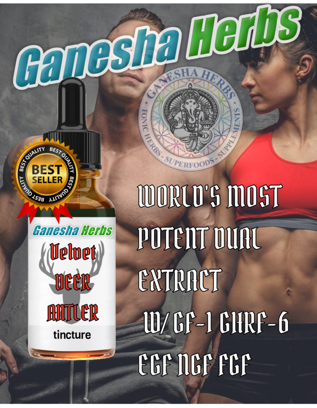 VELVET DEER ANTLER 20:1 LIQUID EXTRACT TINCTURE 2 oz. MAXIMUM STRENGTH!!
