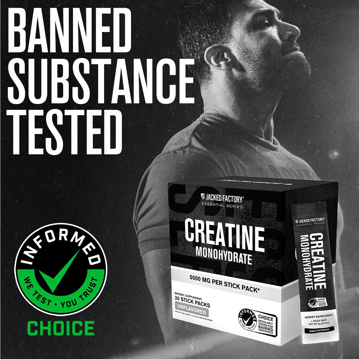 Creatine Monohydrate Stick Packs 150g – 5g Daily Creatine Supplement for Men …
