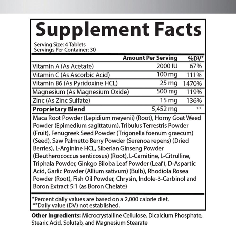 Angry Supplements Monster Test Booster 120ct + Monster Test Nitric Oxide, 2pk