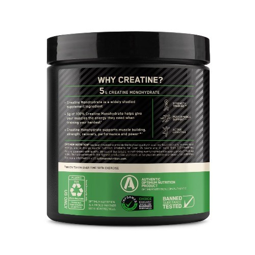 Optimum Nutrition Creatine Monohydrate Powder Blueberry Lemonade 60Servings 413g