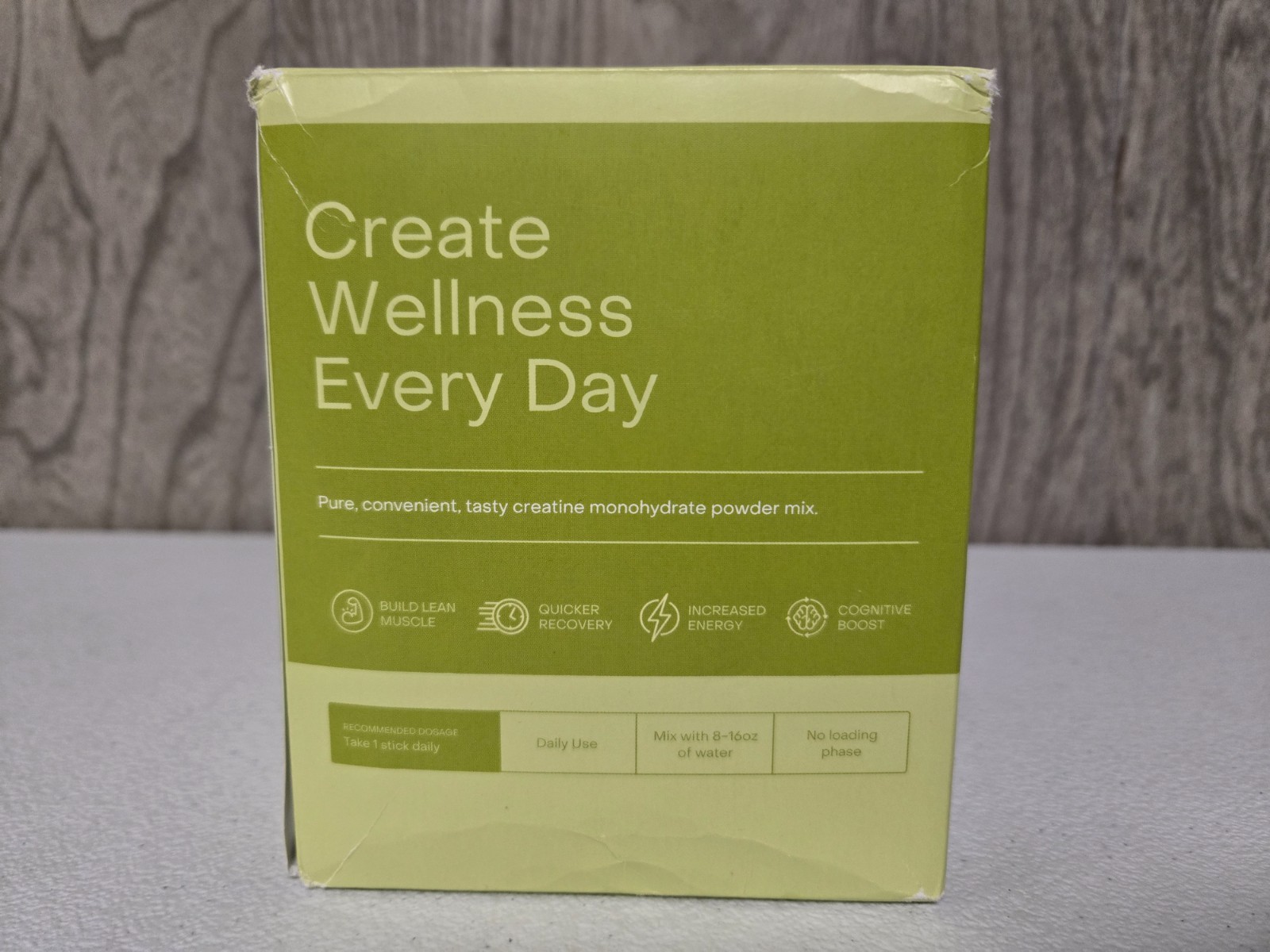 Create Creatine Monohydrate Powder Lemon Lime Dietary Supplement 30 sticks