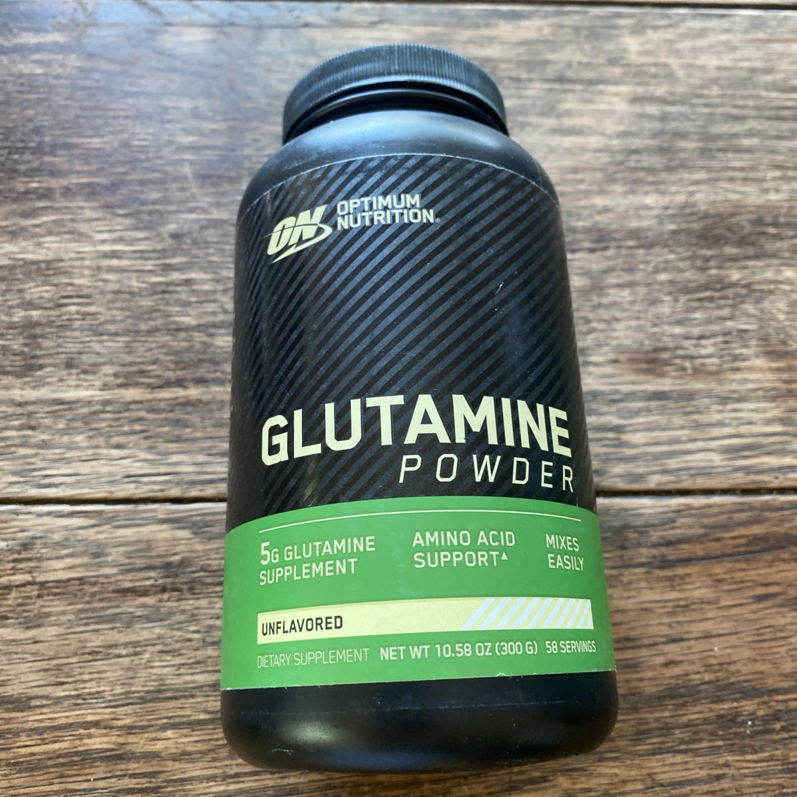 Optimum Nutrition ON Glutamine Powder Unflavored 10.58 oz (300 g) Exp 02/2028