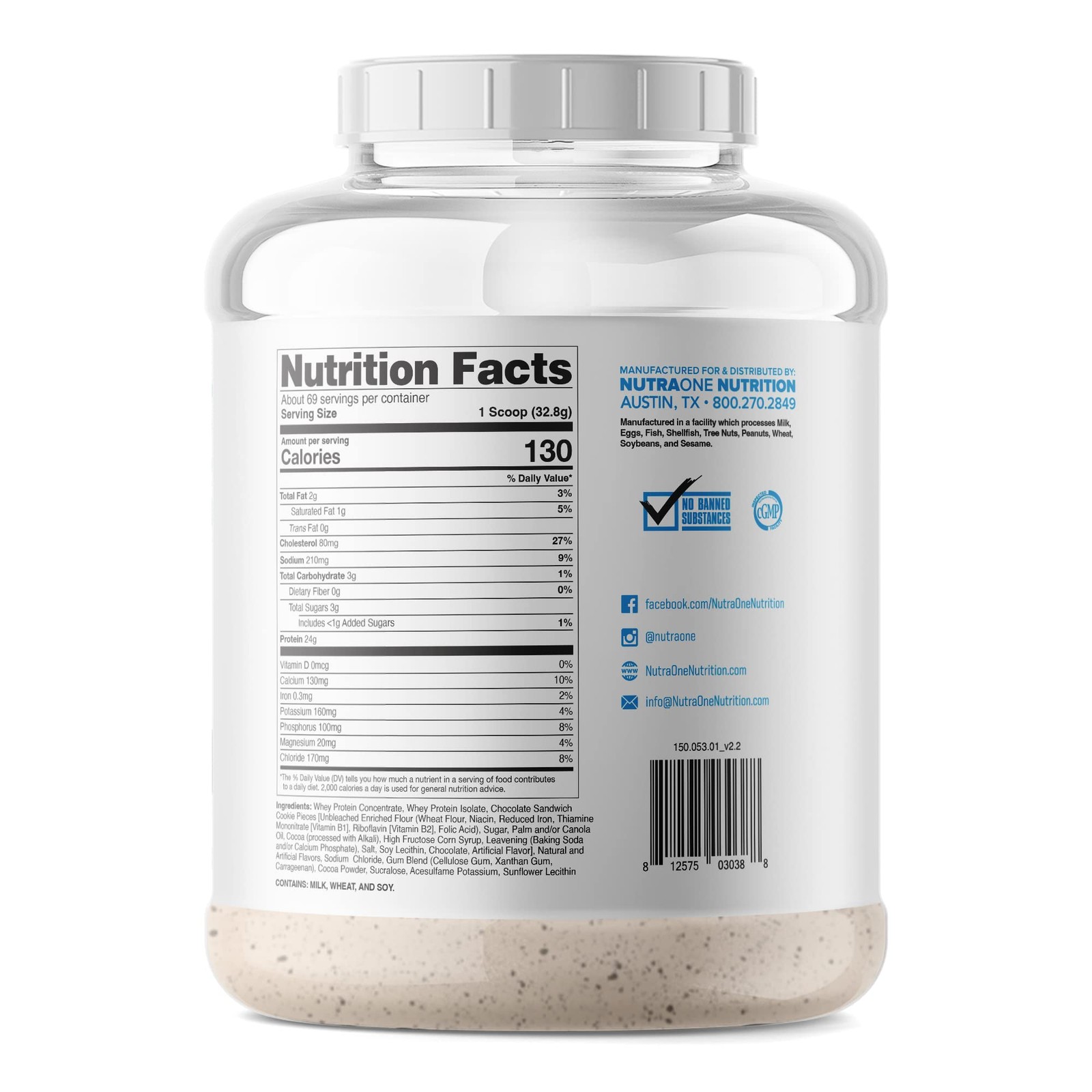 NutraOne ProteinOne Whey Protein Promote Recovery and Build Muscle with a Pro…