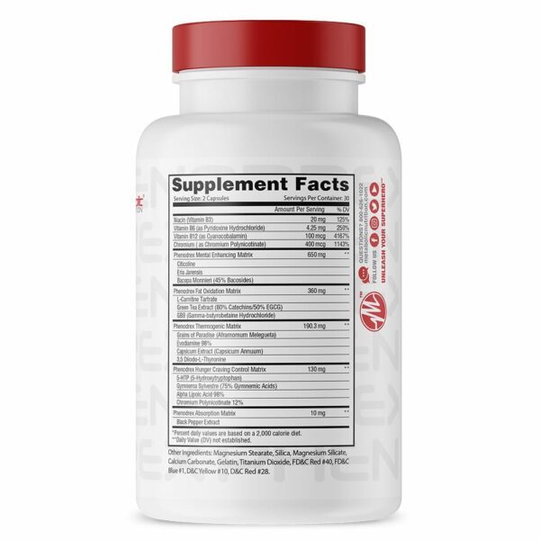 STIMULANT FREE WEIGHT LOSS FAT BURN-SEE INGREDIENT PANEL-60 CAPS-FREE SHIP