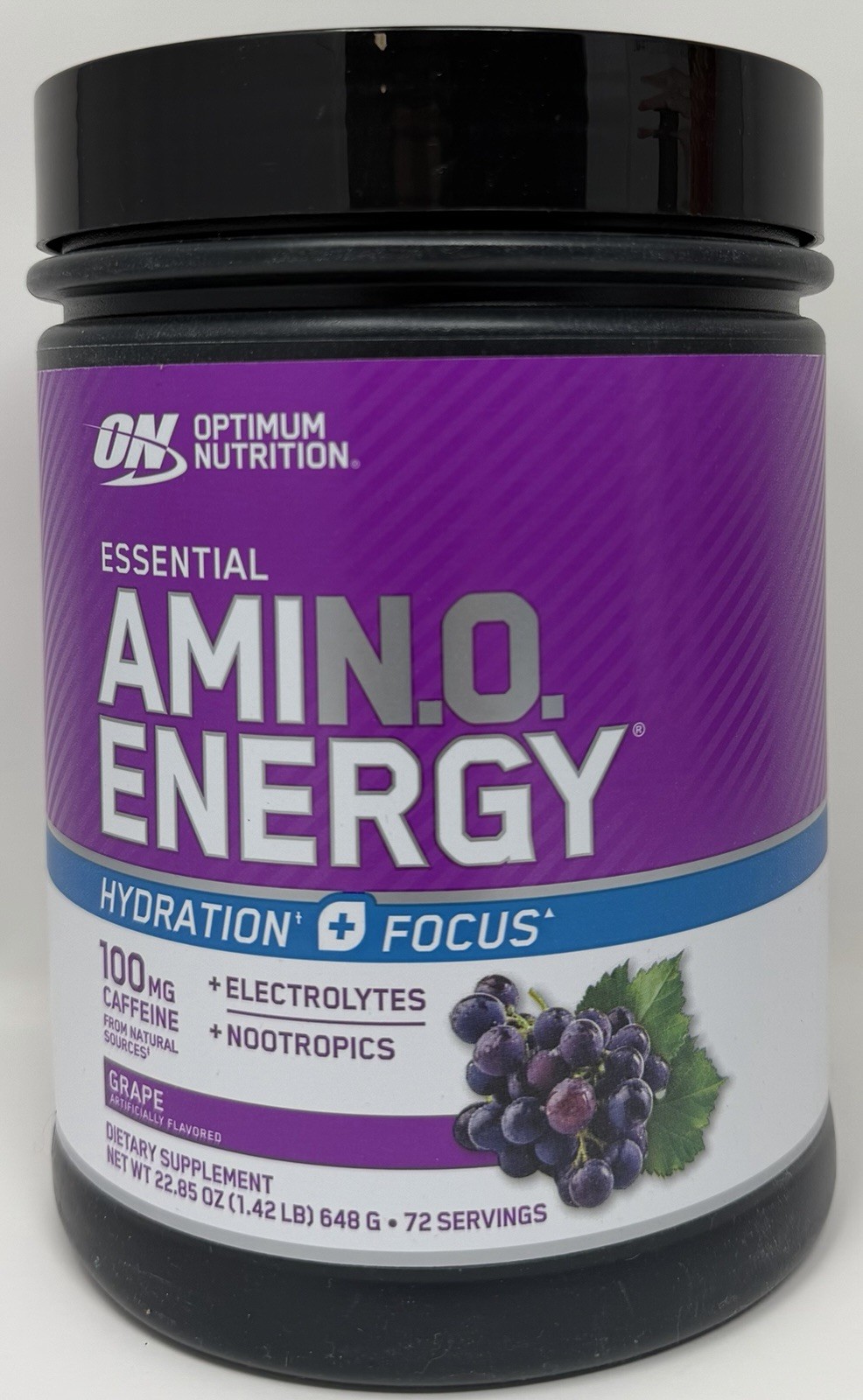 NEW Sealed Optimum Nutrition Amino Energy Electrolytes BCAA Grape 72 Servings