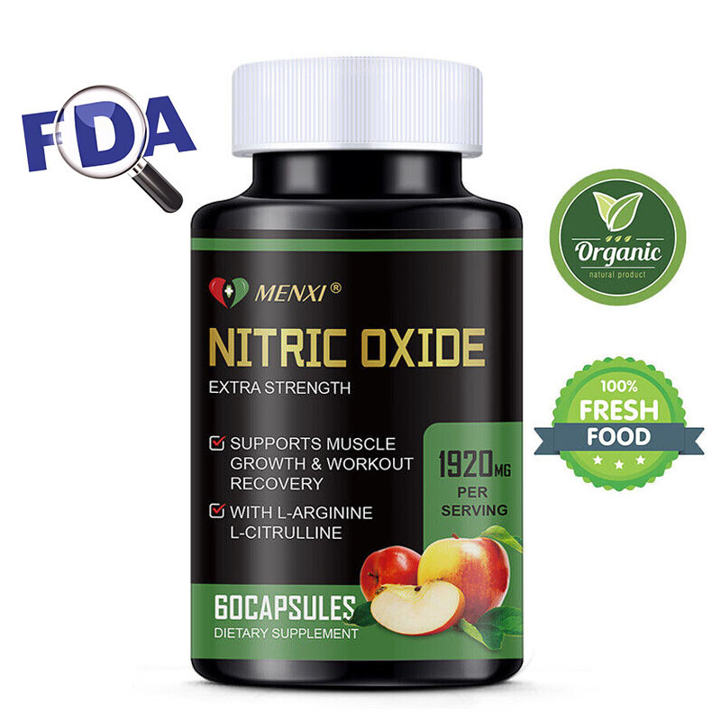 L-Arginine L Citrulline Supplement Nitric Oxide Capsules For Men Support Energy