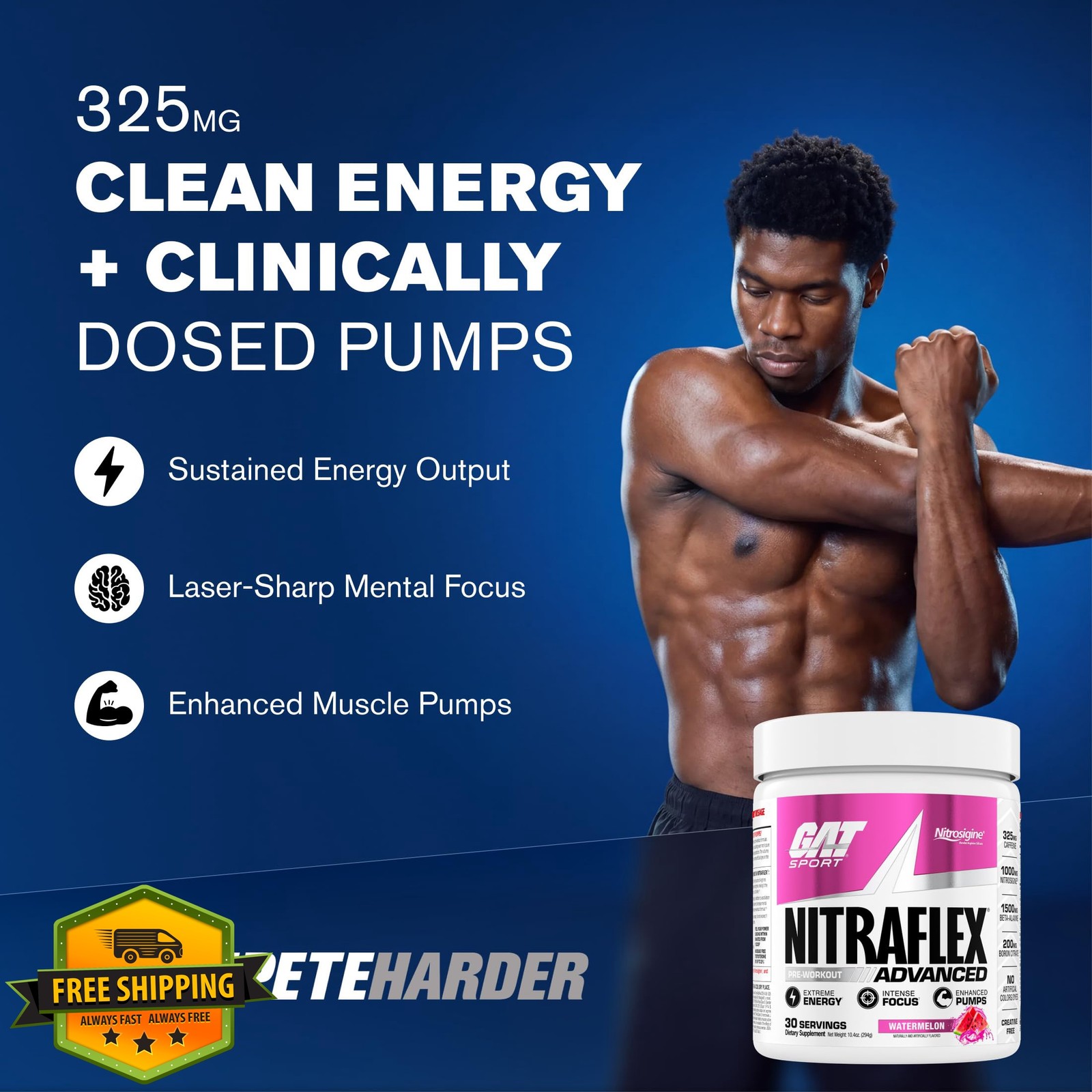 GAT SPORT Nitraflex watermelon pre-workout
