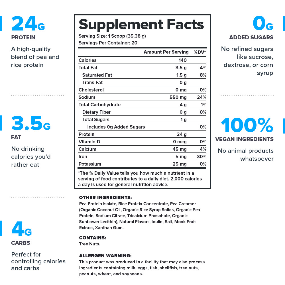 Plant + Vegan Plant-Based Protein Powder