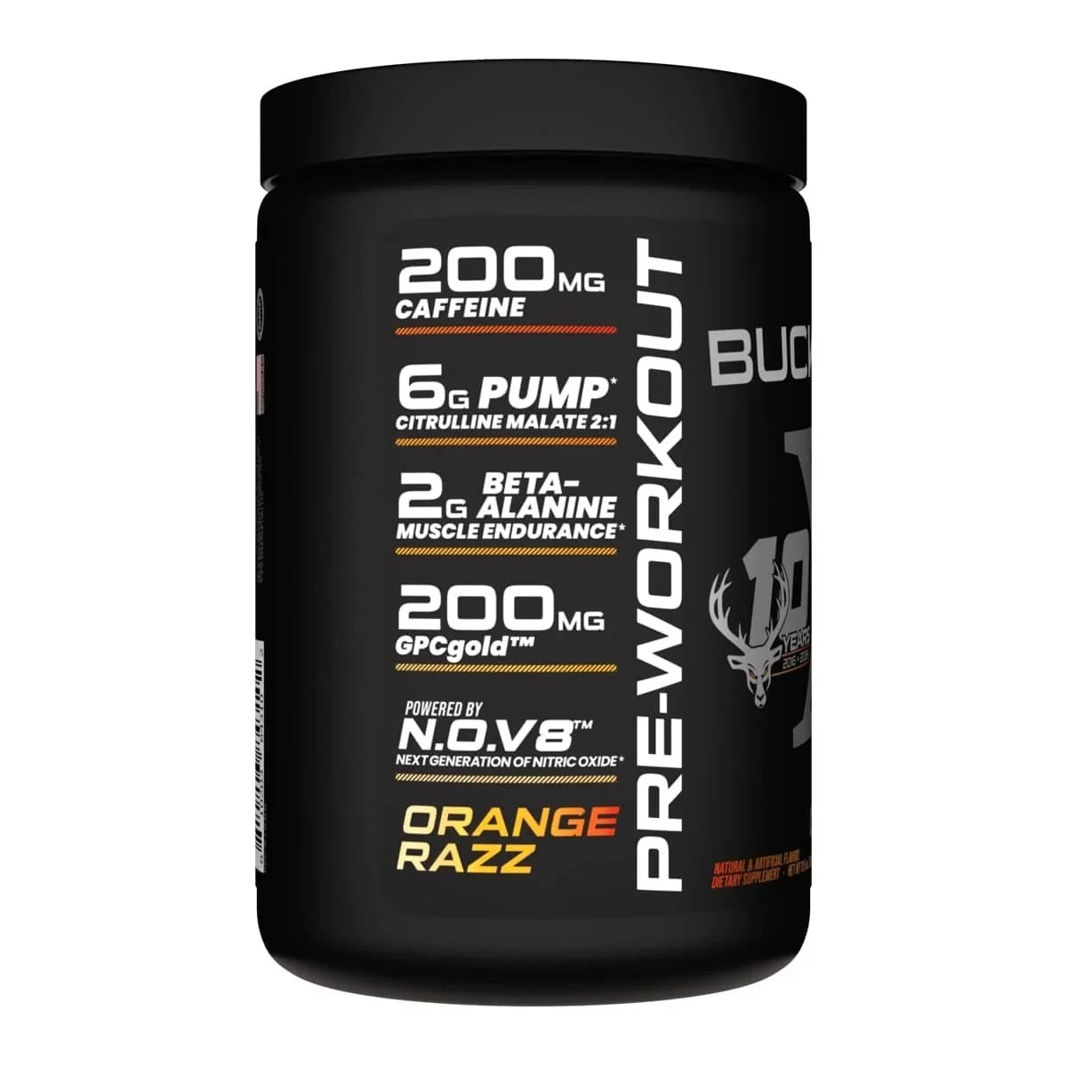 BUCKED UP PRE-WORKOUT X 10 YEAR ANNIVERSARY EDITION 30 Servings PUMP FOCUS