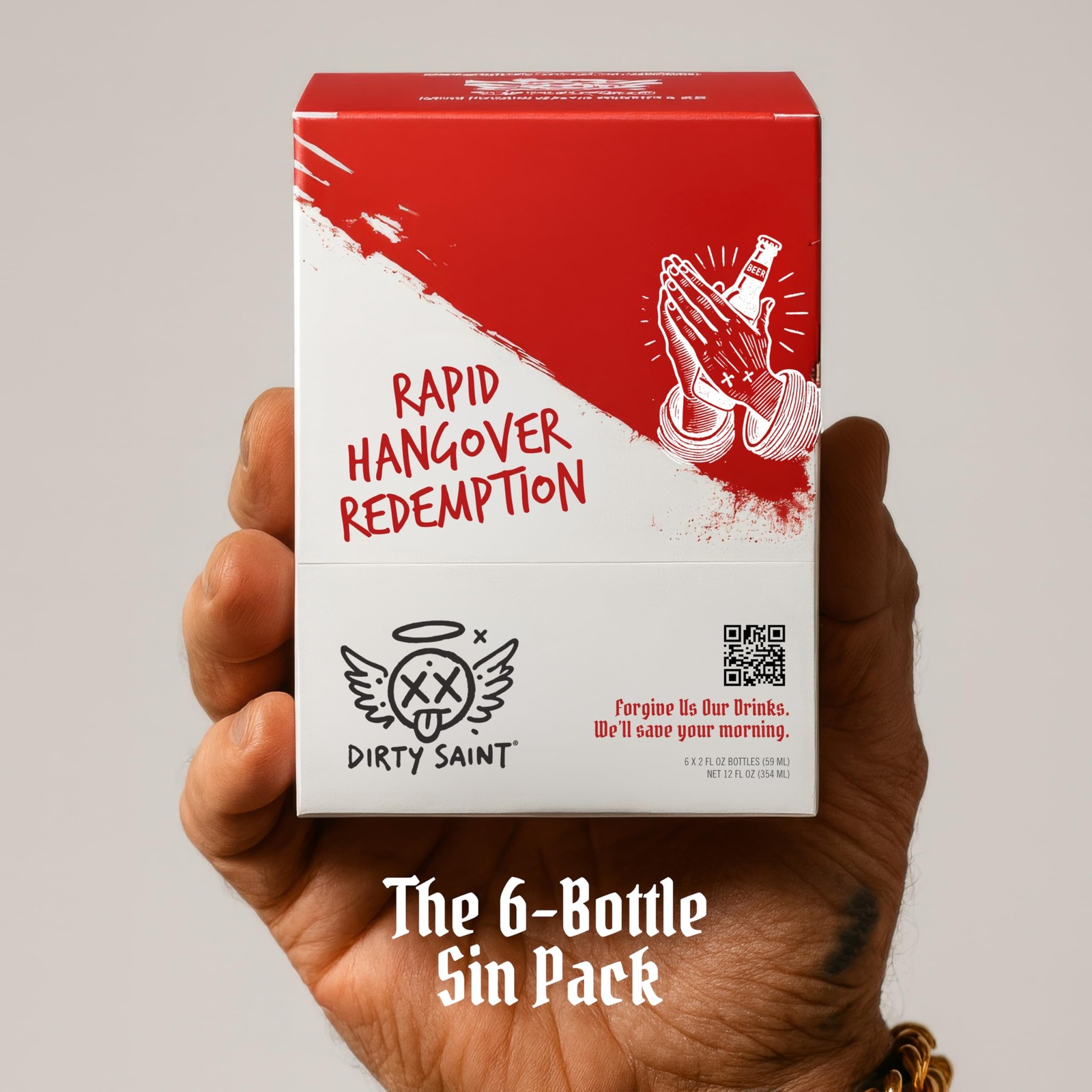 DIRTY SAINT Rapid Hangover Recovery Shot – Morning After Formula – B12 + NAC + E