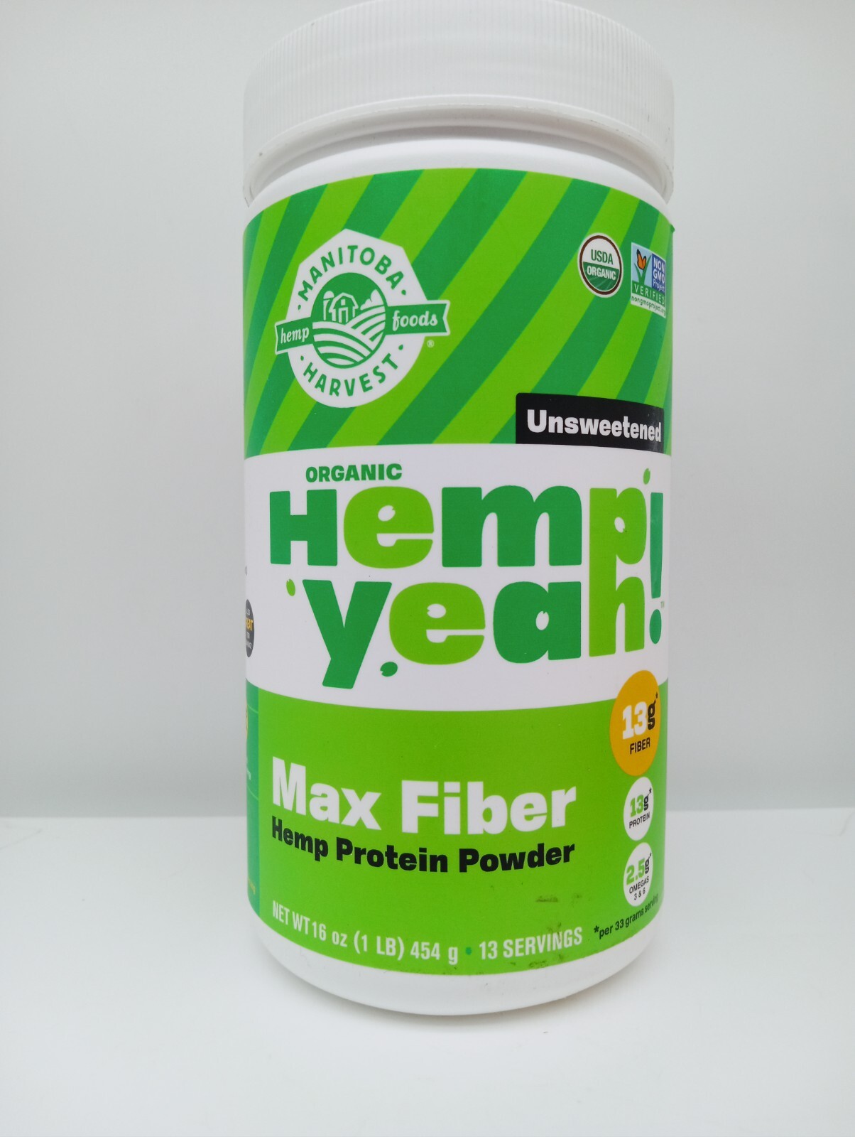 Manitoba Harvest Organic Hemp Yeah! Max Fiber Unsweetened 16 oz