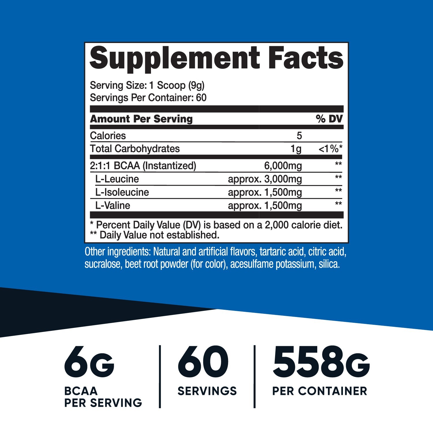 Nutricost BCAA Powder (Watermelon) 60 Servings