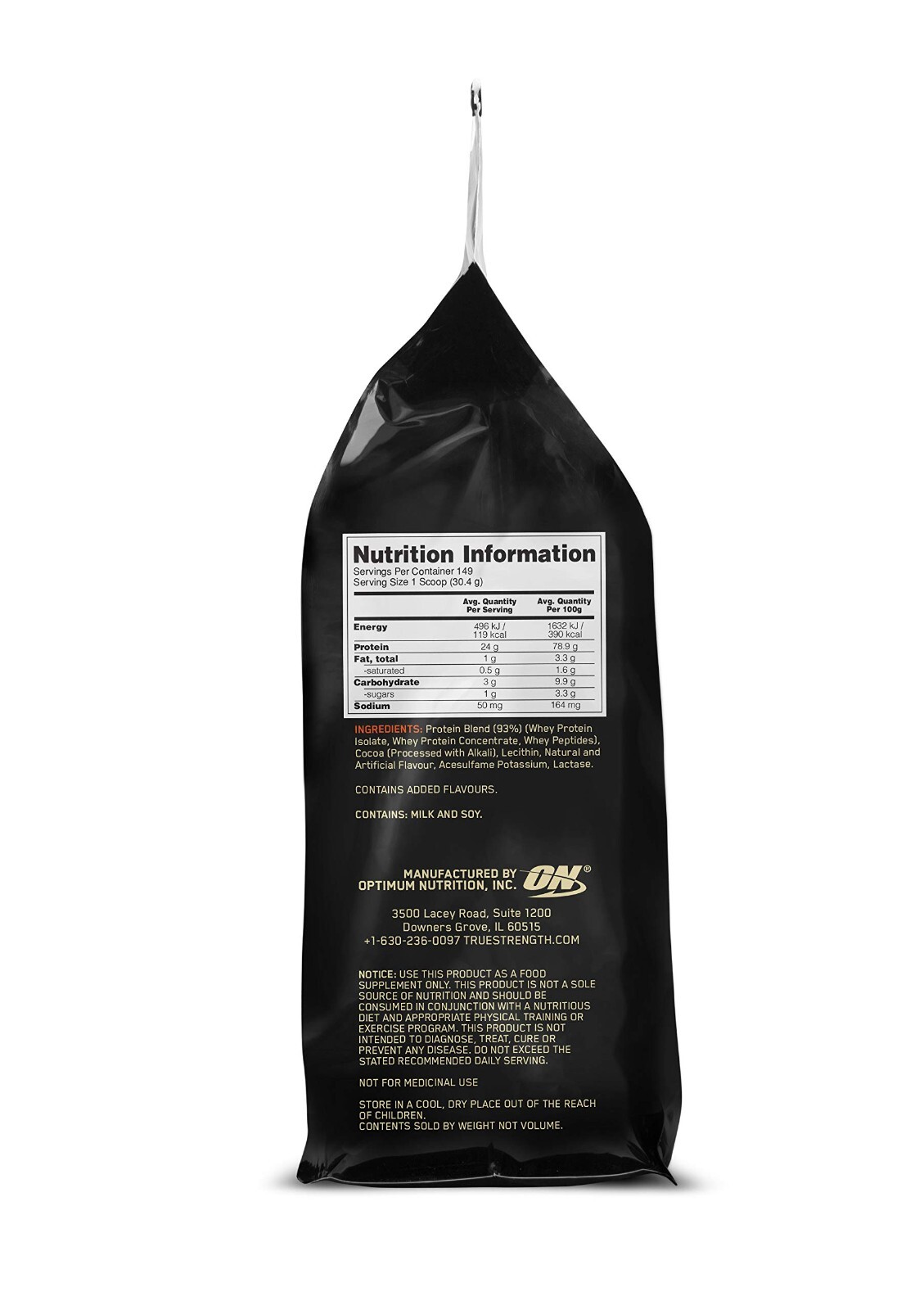 Optimum Nutrition 100% Whey Protein – Gold Standard Double Rich Chocolate 10 lbs