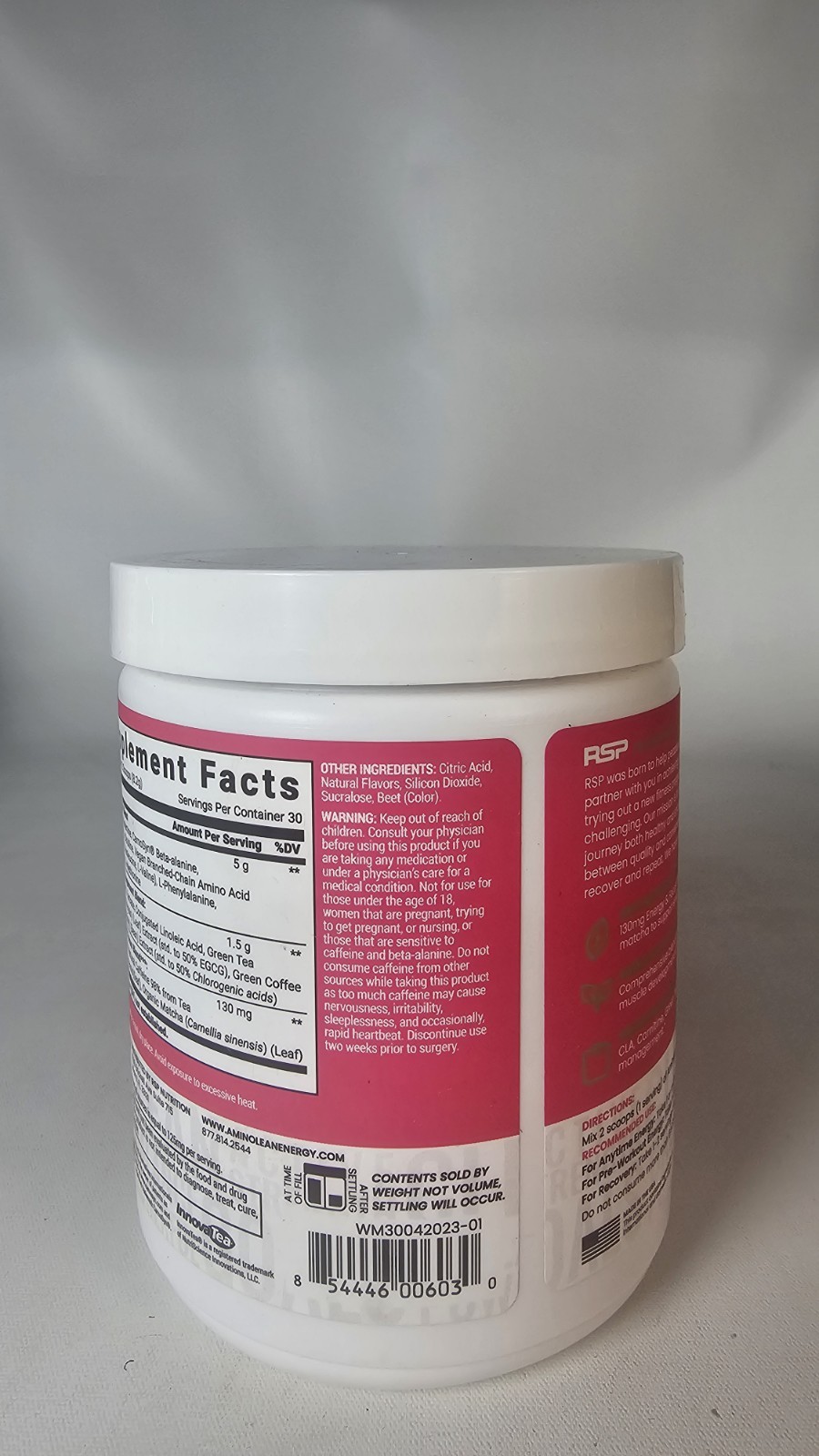 Amino Lean Energy – Watermelon – 8.68oz – Zero Sugar Exp:04/2027