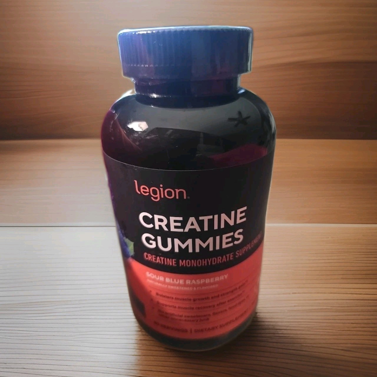 Legion Creatine Monohydrate Gummies Sour Blue Raspberry Exp: 06/2027 New, Sealed