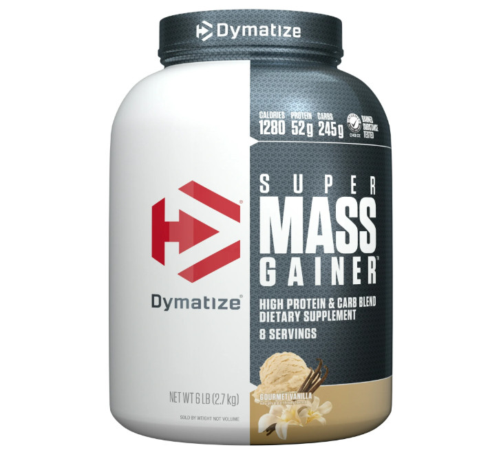 Dymatize Super Mass Gainer, Gourmet Vanilla, 52g Protein, 6 lb
