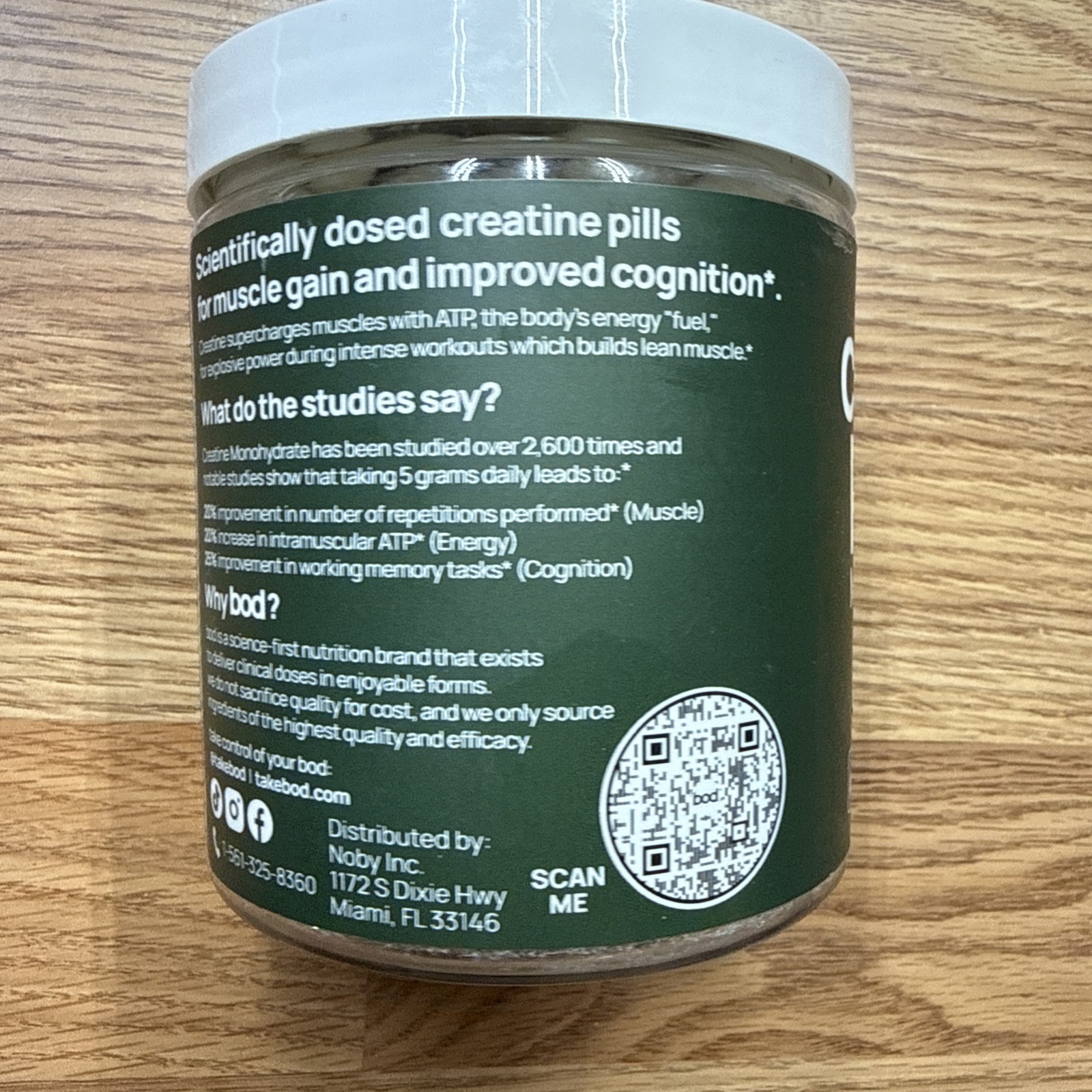 Creatine Monohydrate Pills – Muscle Builder, 180 Capsules, 45 Servings