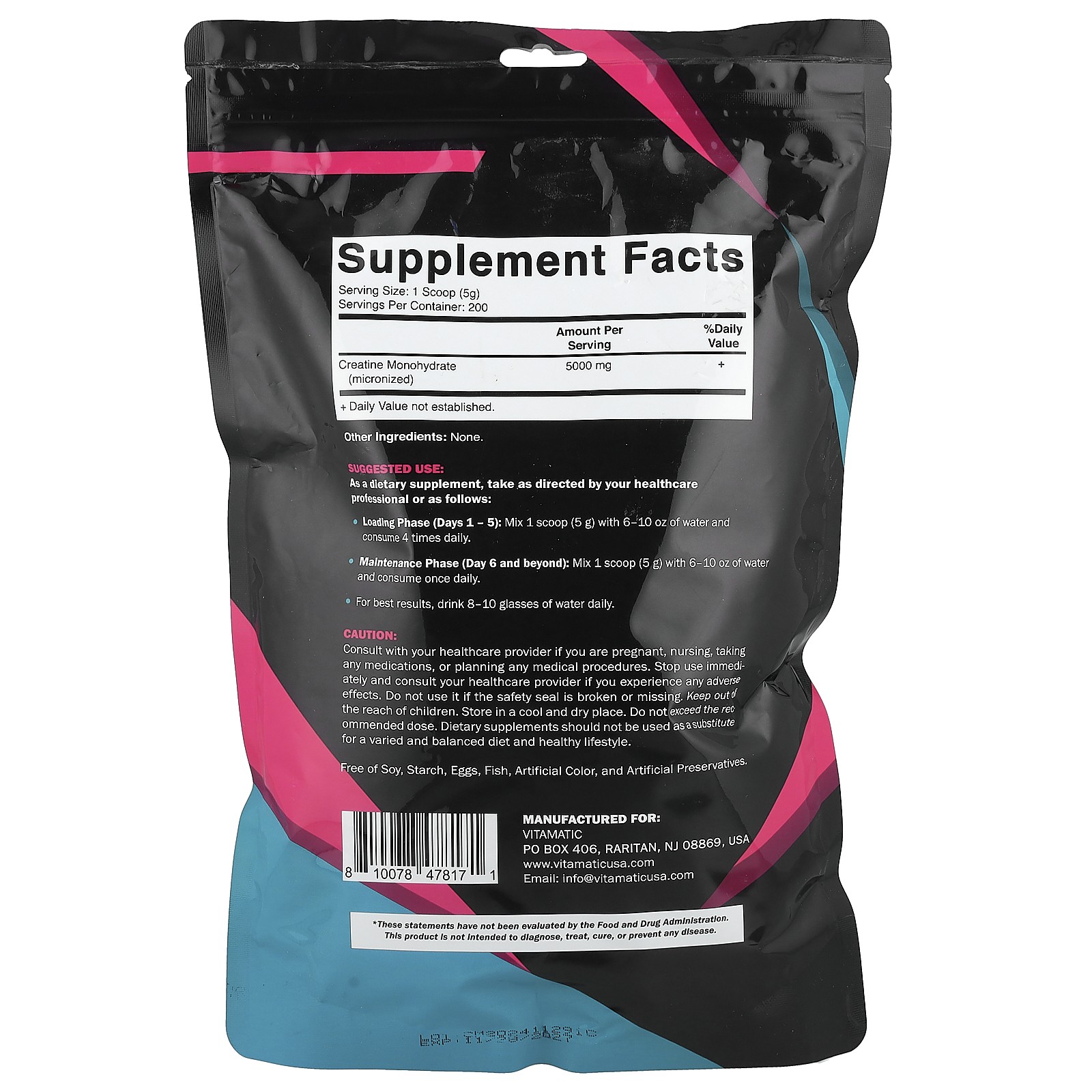 Creatine Monohydrate, Micronized Powder, Unflavored, 35.274 oz (1 kg)