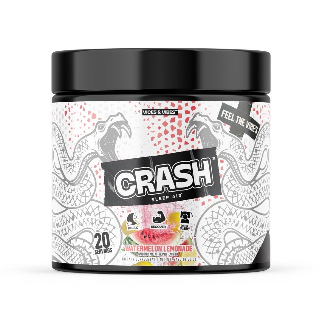 ProSupps Crash, Night-Time Sleep Aid Rest & Recovery Formula 20 Servings GABA