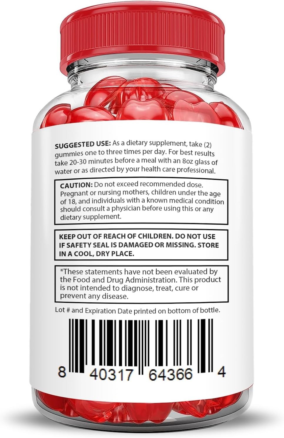 Justified Laboratories Vital Grow XL Gummies 1000mg ACV Folate B12 Non-GMO Vegan
