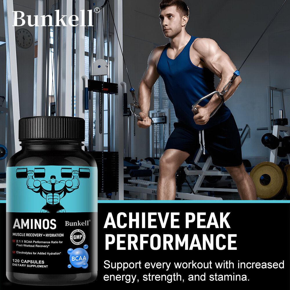 BCAA 5000mg Capsules Increase Energy, Strength and Endurance
