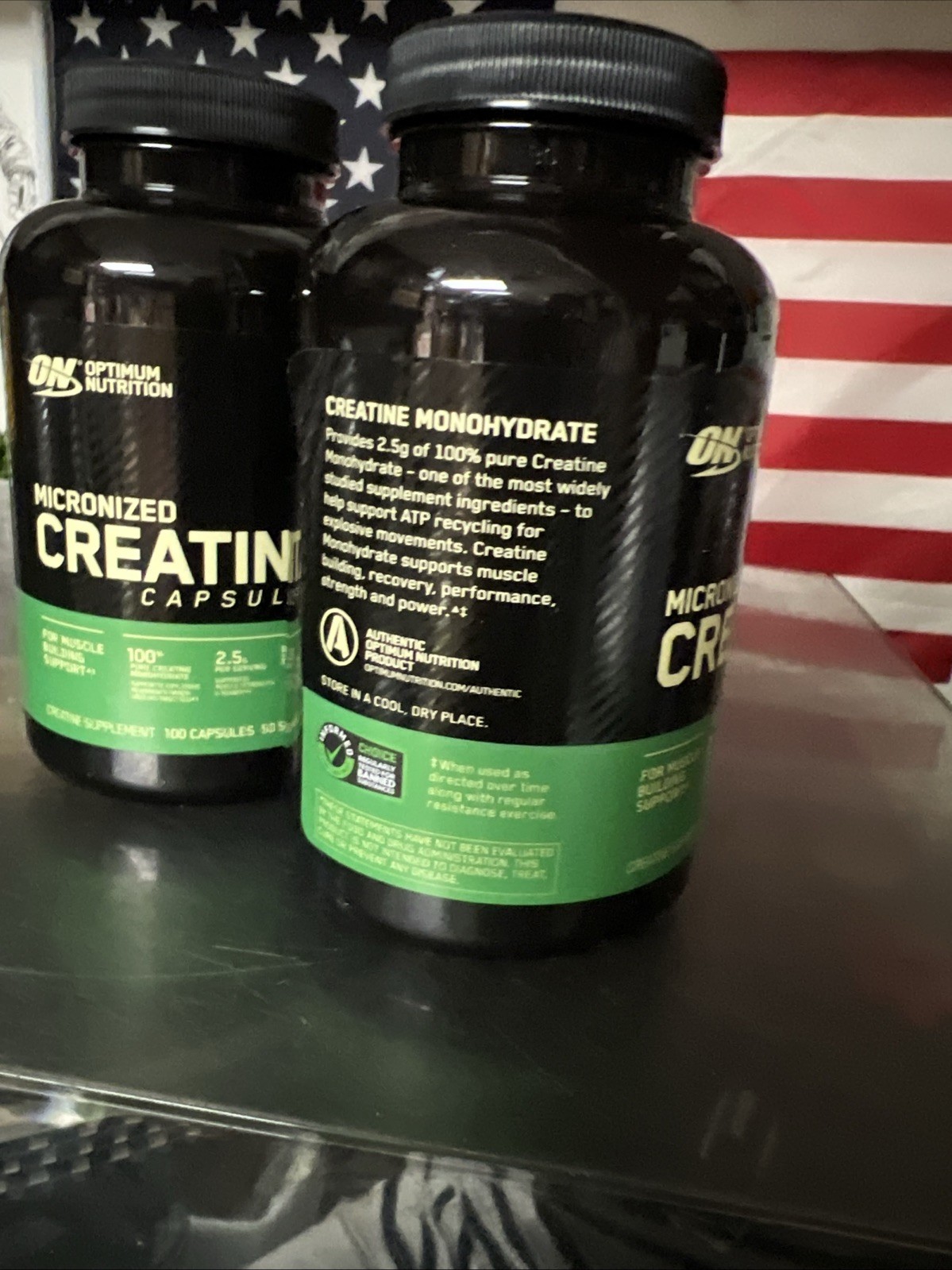 Micronized Creatine Capsules, 100 Capsules EXP 09/26 2 Pack